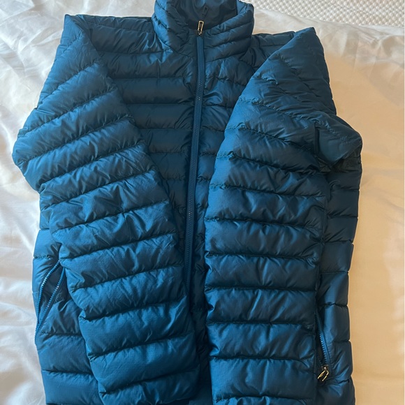 Men's Patagonia Goose Down Insulated Navy Blue Jacket Size Medium M - Picture 5 of 7